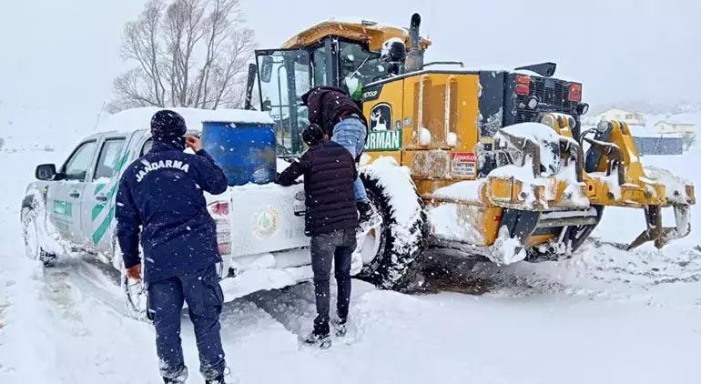 Bolu'da kurtarma operasyonu.