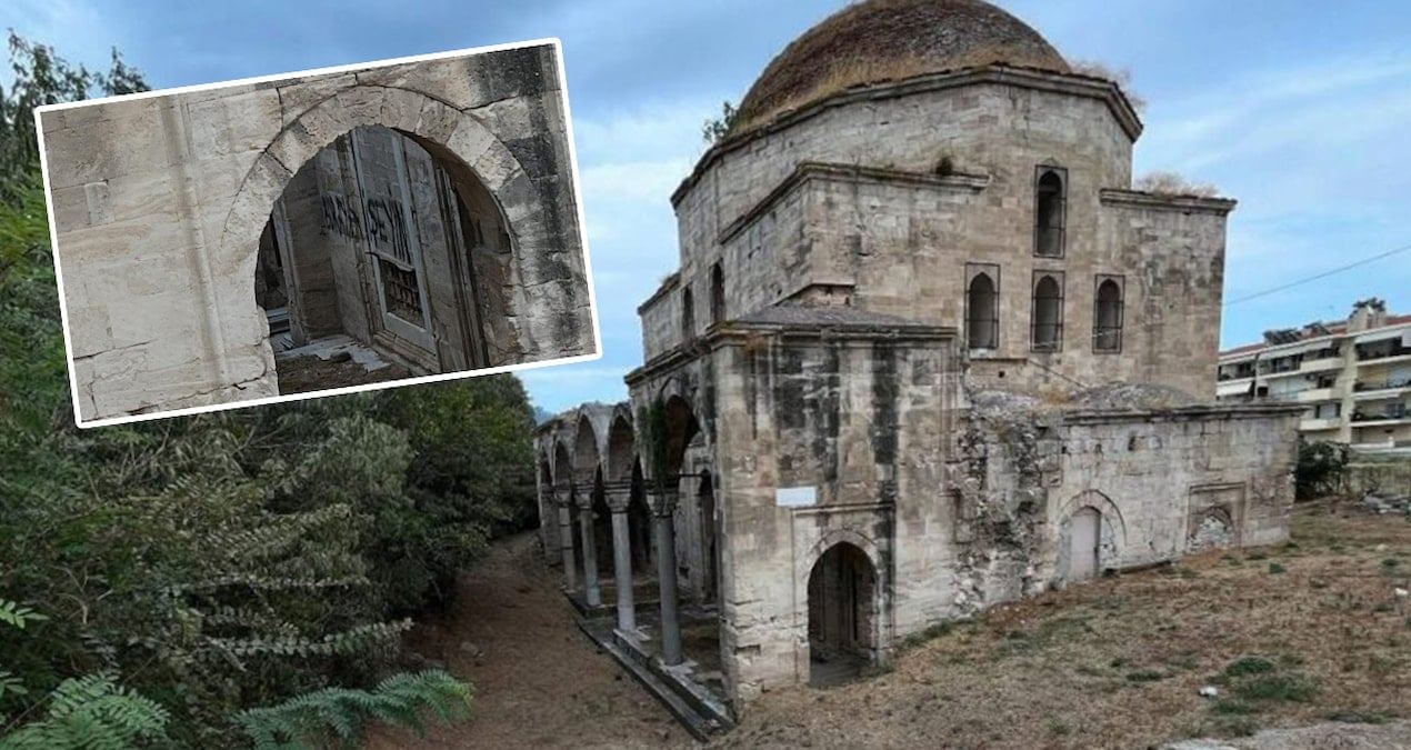 Komşudaki Osmanlı Camii’ne çirkin saldırı