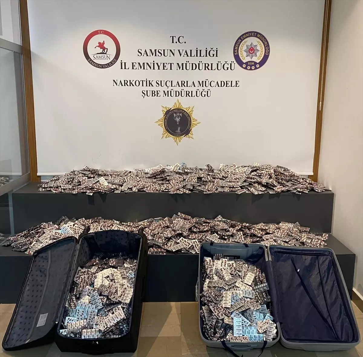 Samsun’da 55 Bin Uyuşturucu Hap Ele Geçirildi