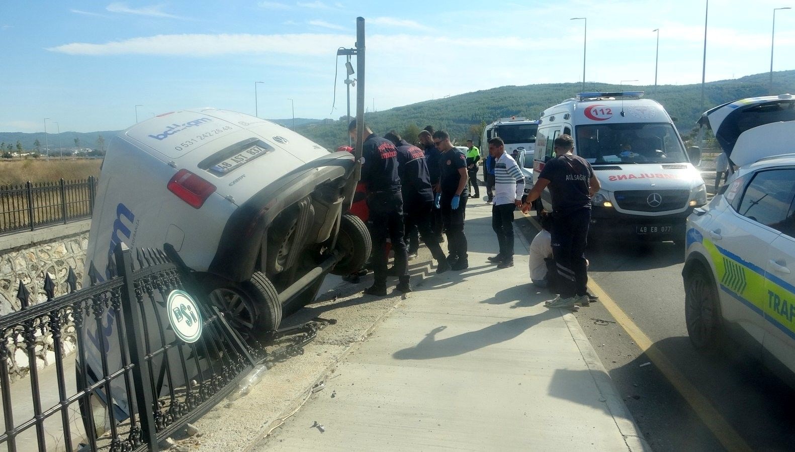 Kazada emniyet kemeri hayat kurtardı
