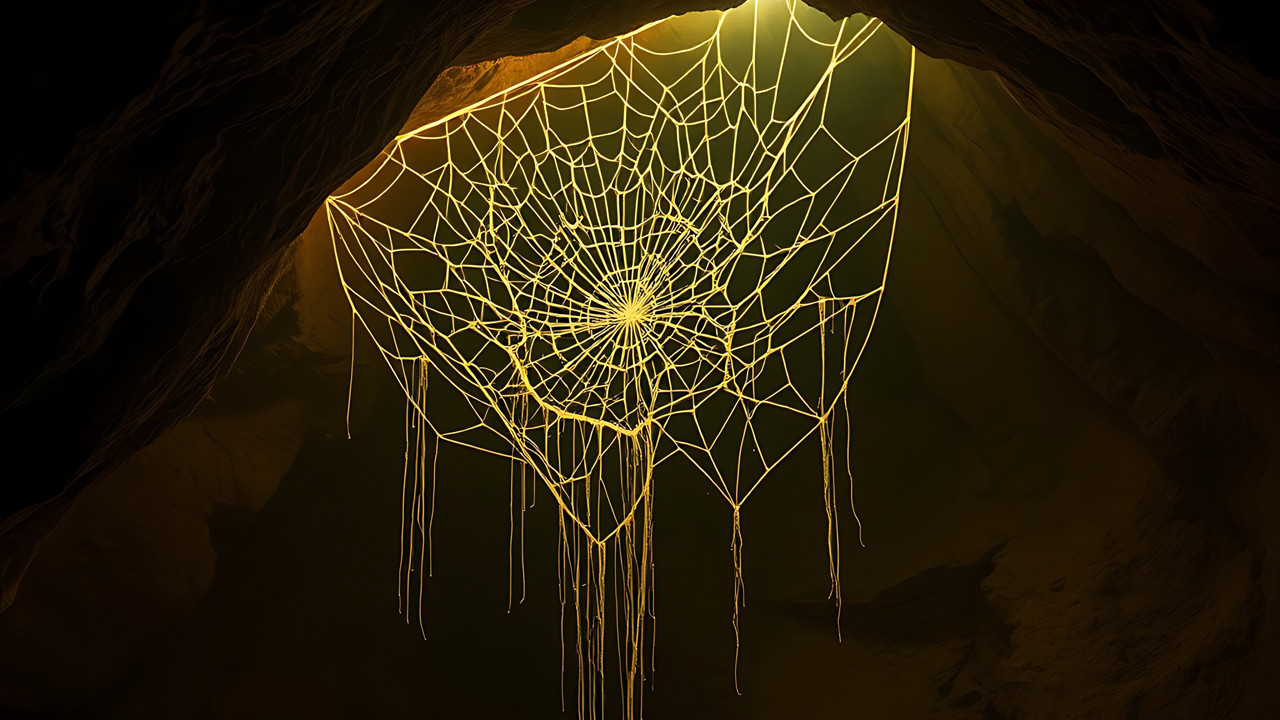 Mağaranın derinliklerinde tüyler ürpertici keşif: 106 metrekarelik dev örümcek ağı