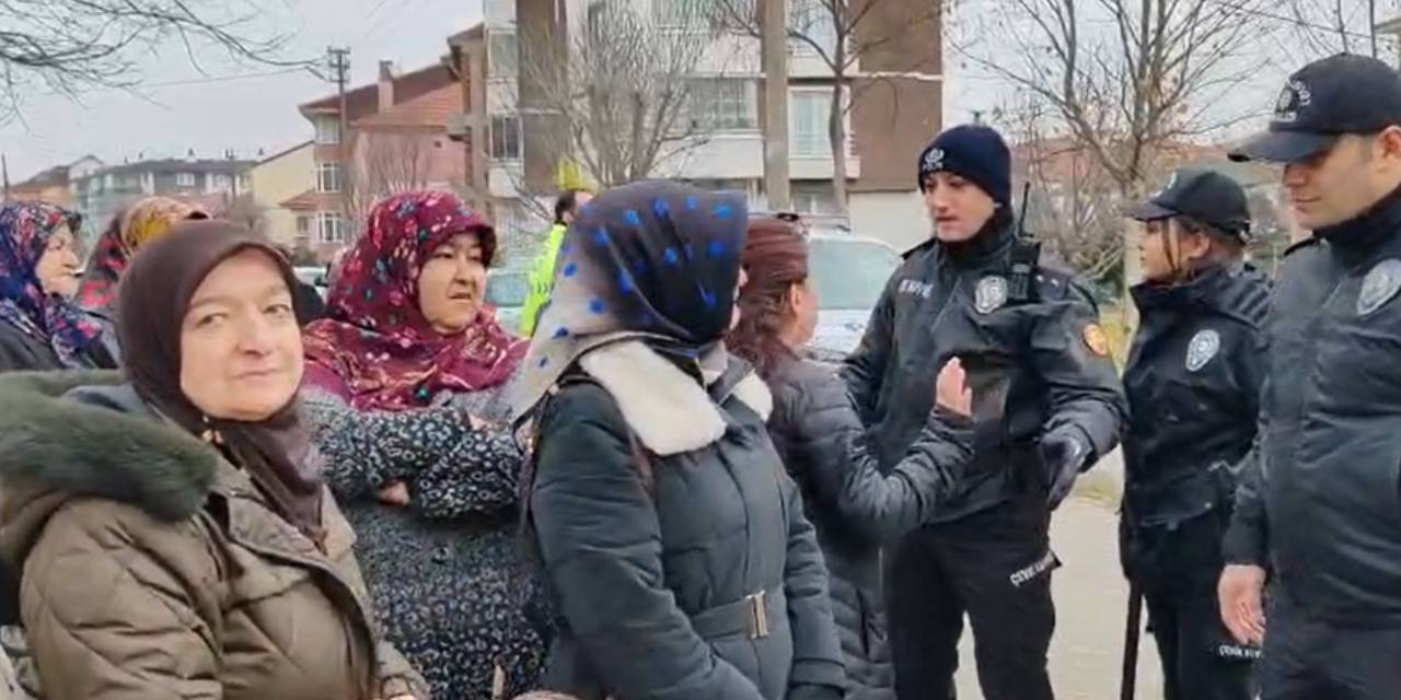 Baz istasyonuna karşı çıkan kadınlardan erkeklere tepki!