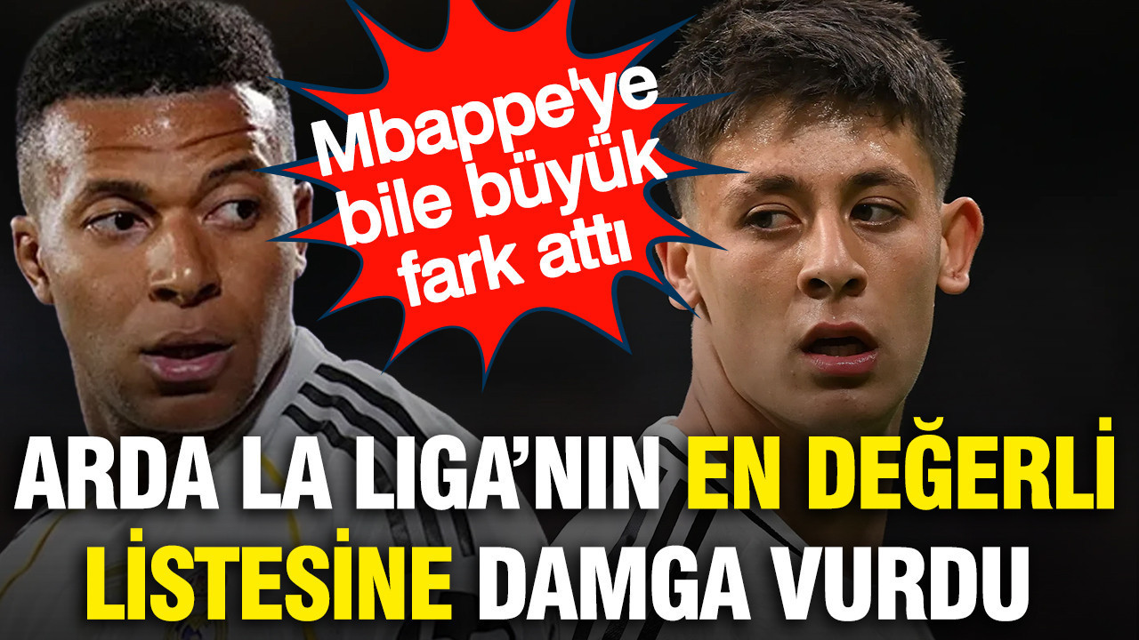 Arda Güler, La Liga’da En Değerli Futbolcular Arasında Zirveye Yerleşti