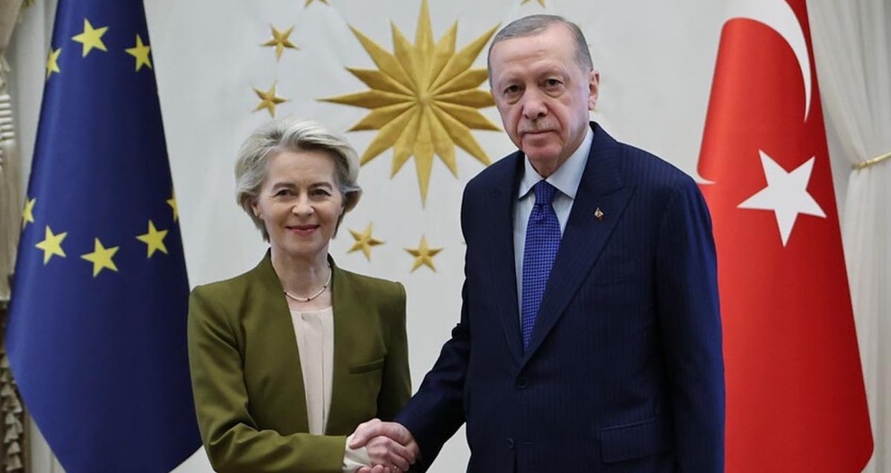 Cumhurbaşkanı Erdoğan ile AB Komisyonu Başkanı Leyen Arasında Görüşme Gerçekleşti