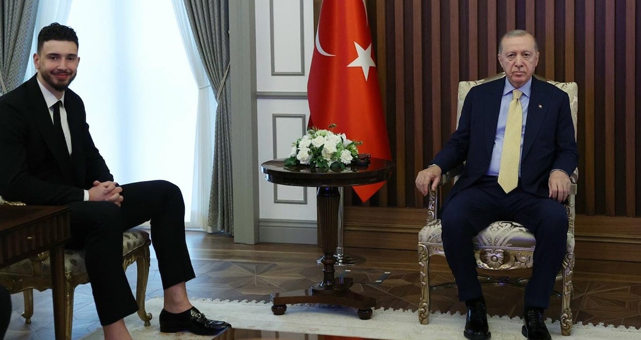 Cumhurbaşkanı Erdoğan, NBA Yıldızı Alperen Şengün ile Bir Araya Geldi