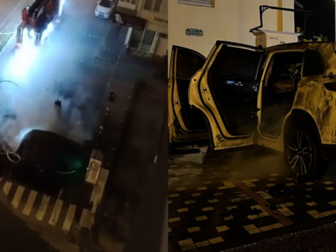 Sarj istasyonunda elektrikli otomobil kul oldu pEvNDnAD